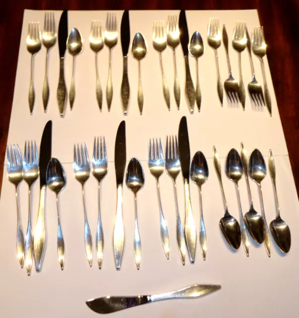 VINTAGE REED BARTON Mirrorstele Carving Set Sterling Handle