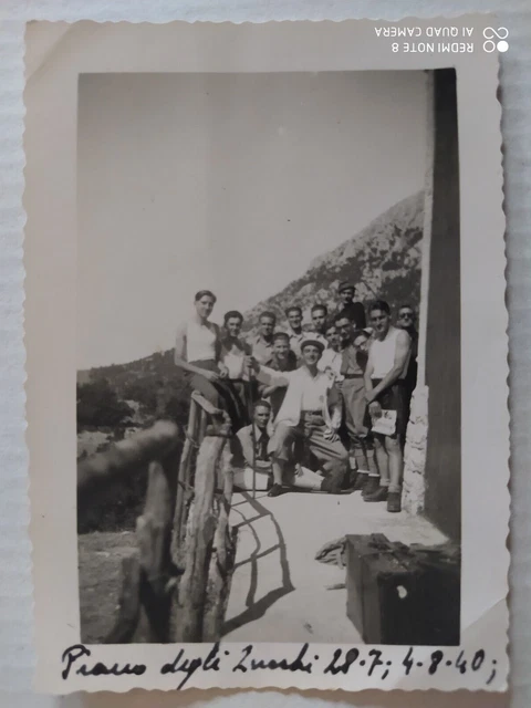 Piano Degli Zucchi - Isnello (Palermo) 1940 Guf Universitari Fascismo Rara Foto