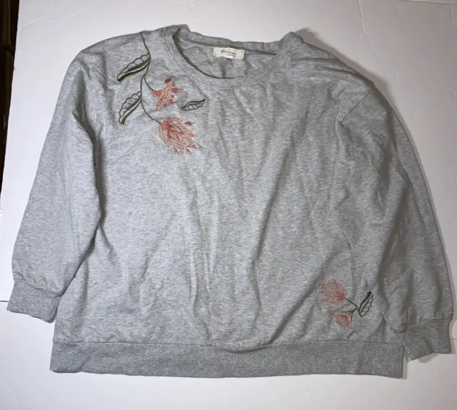 TWO by Vince Camuto Women Gray Sweatshirt 2X