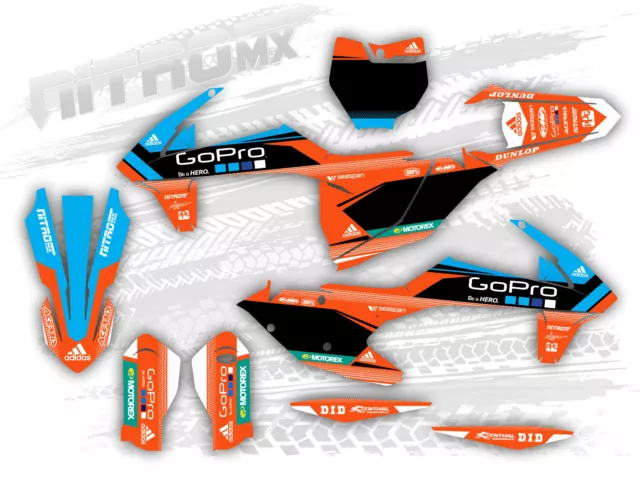 NitroMX Grafik Set fur KTM SX SXF XC XCF 125 250 350 450 2016 2017 2018 Dekor