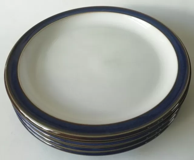 Denby Imperial Blue Tea Plates x 4