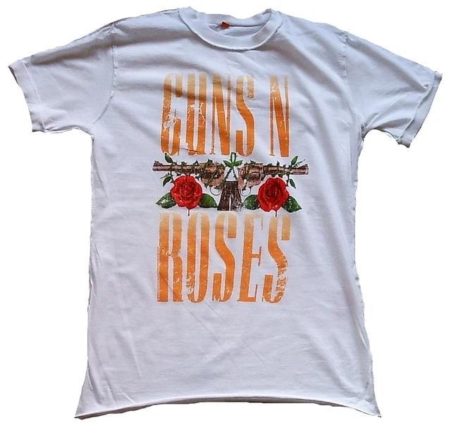 Maglietta Guns N' Roses Appetite For Destruction - Unisex, Colore Grigio Carbone, Taglia XS Donna, Tessuto Morbido Peach