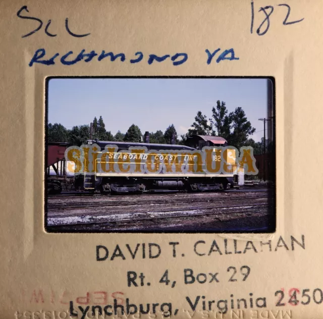 Vtg 1971 Train Slide 182 SCL Seaboard Coast Line Railroad X3M066 2
