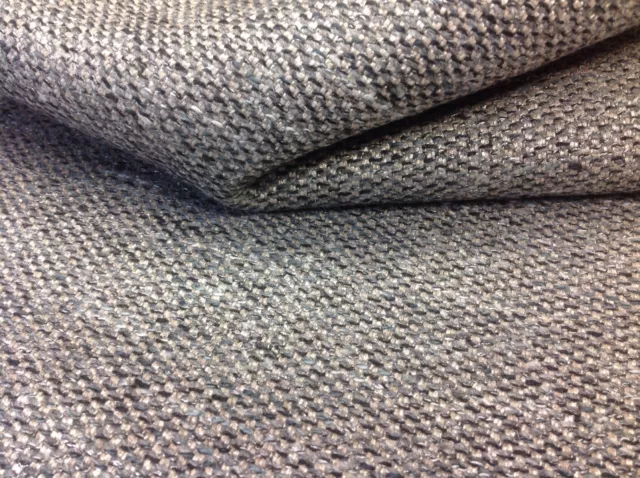 Romo Grey Textured Boucle Upholstery Fabric- Quinton Thunder 2.10 yd 7724/05