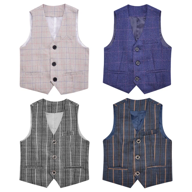 Gilet bambini ragazzi comunione gilet abito compleanno top borse decorative