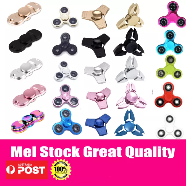 AU 3D Fidget Hand Finger Spinner EDC Focus Stress Reliever Toys For Kids Adults