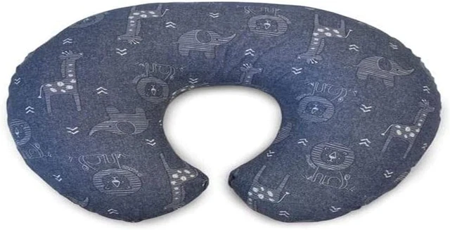 Boppy Coussin D'Allaitement - Denim Animaux