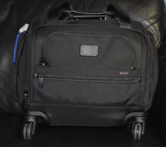 Tumi-4 Wheeled Compact Duffel-Black-Duffle Bag-Travel Bag-Luggage-Wheels-NWT