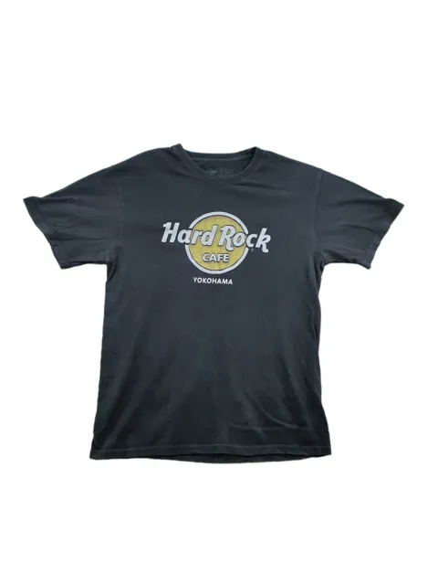 T-Shirt Hard Rock Cafe Yokohama Herren Medium M schwarz
