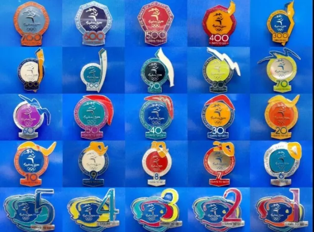Sydney 2000 Olympic "Days to Go" set of 25 New Pins