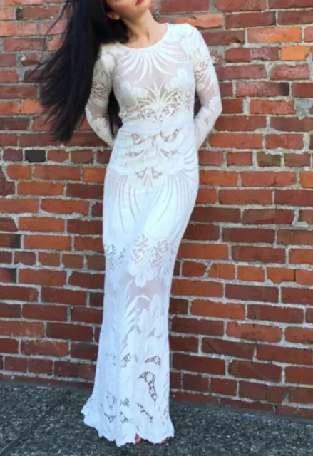 Wedding White Cut Out Lace Dress Sz S 4 Valentino Stl