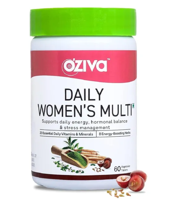 OZiva Daily Women's Multivitamin Tablets para la energía diaria de la mujer...