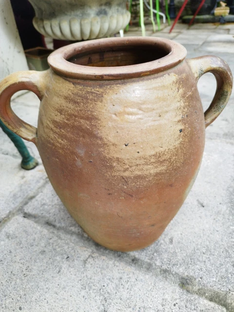 PICHET CRUCHE ALSACE Art Populaire Poterie Ancienne Gres Au Sel
