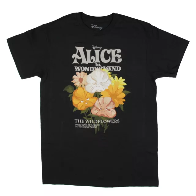 DISNEY ALICE IN Wonderland Mens' The Wildflowers Graphic Print T-Shirt ...