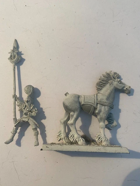 Figurine Warhammer Citadel - Wood Elves - Glade Rider Standard Bearer - Metal