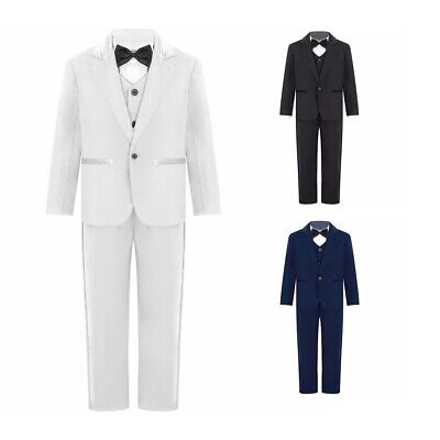 Boys Suits Wedding Boy Party Suit One Button BlazerDress Shirt Vest Long Pants