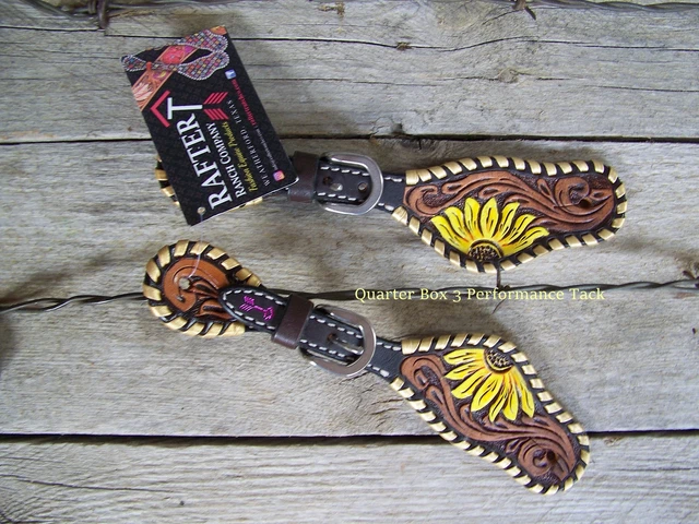 Spur Straps - Painted Sunflower (Youth) by Rafter T Ranch Company