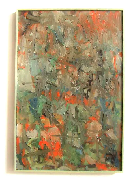 Quadro, olio su carta e legno, " s.T. ", 54 cm x 34 cm, STEFANIE VOGEL
