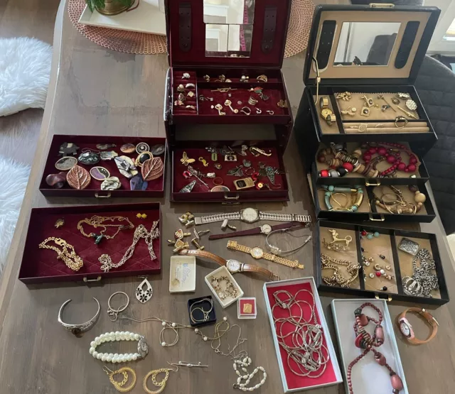 Großes Schmuck Konvolut Antik,Vintage Sammlung Aus Nachlass