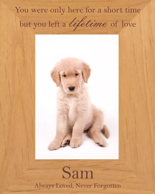 Personalised Dog Cat Pet In Loving Memory Lifetime Of Love Photo Frame Keepsake