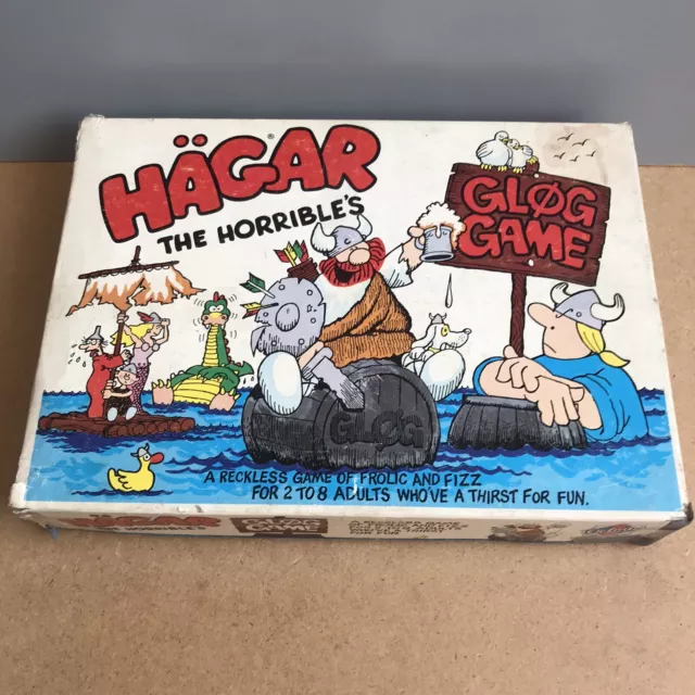 Vintage Hagar The Horrible Board Game - incomplete - ideal for spares