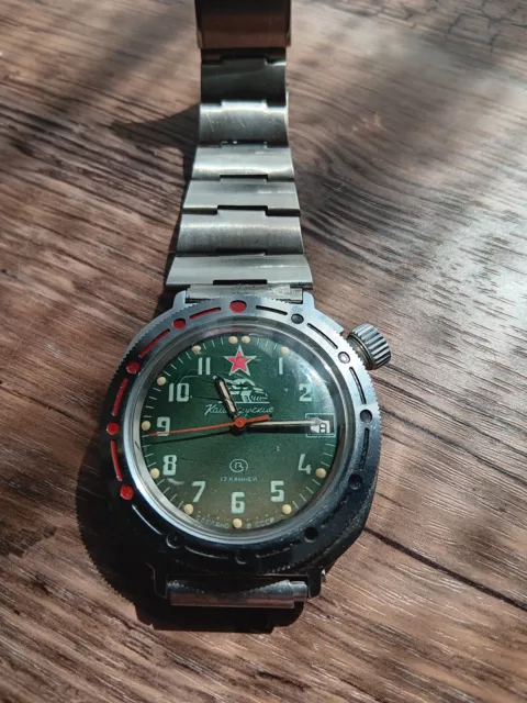 VOSTOK BOCTOK  komandirskie   Uhr  Armbanduhr  Mechanisch  Wasserdicht