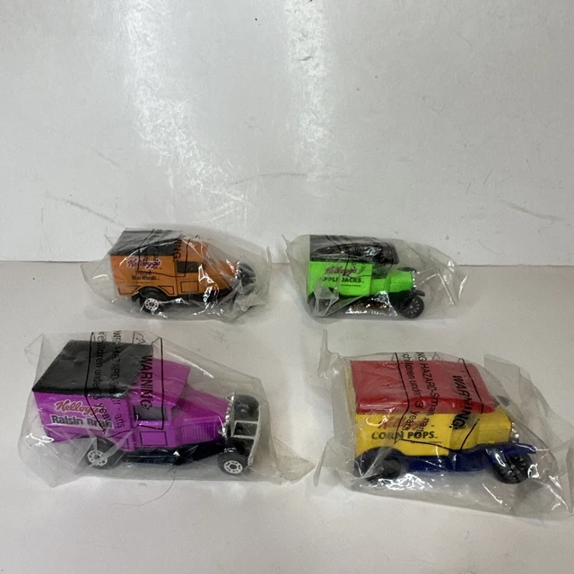 MATCHBOX KELLOGG'S SEALED 4 Cars Mini Wheats Corn Pops Raisin Bran
