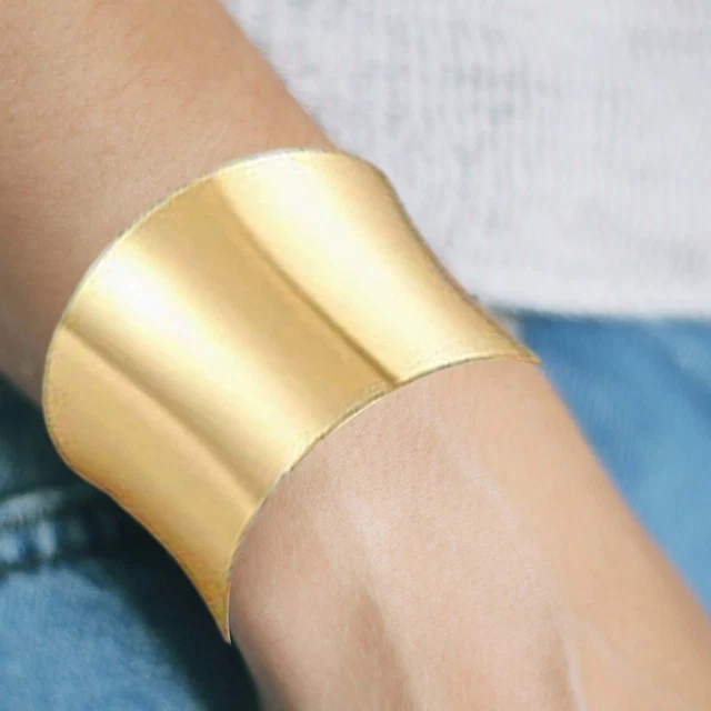 BRACELETS JONC POUR femmes, manchette large ouverte pour