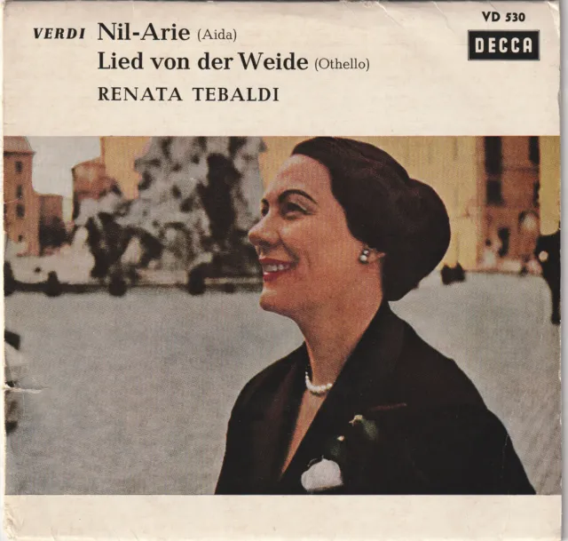 Giuseppe Verdi, Renata Tebaldi – Nil-Arie Aus „Aida“ / Lied Von Der Weide Aus „O