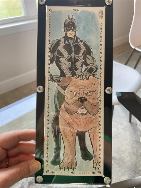 2019 UD Upper Deck Marvel Premier 1/1 Booklet Sketch Inhumans Black Bolt Celix