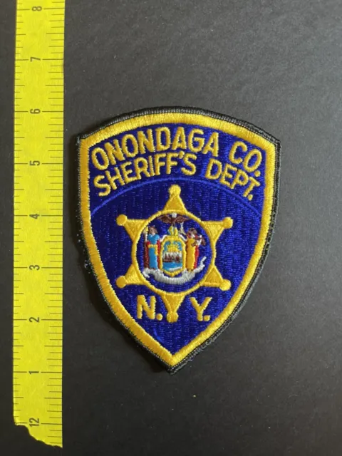 Vintage Onondaga County Sheriff’s Office Collectible Police Patch, Syracuse, NY