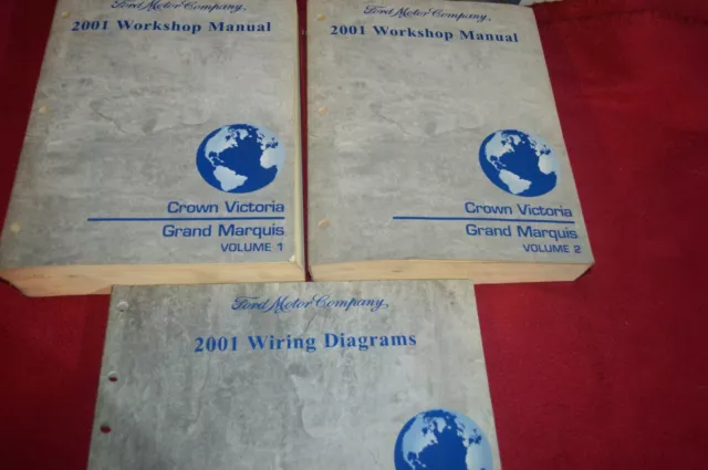 2001 Ford Crown Victoria Mercury Grand Marquis Dealer Shop Repair Manual WSVA