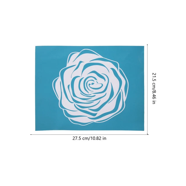 3x Schöne Zarte Floral Bildschirm Schablone Für Handwerk Hause Druck 6