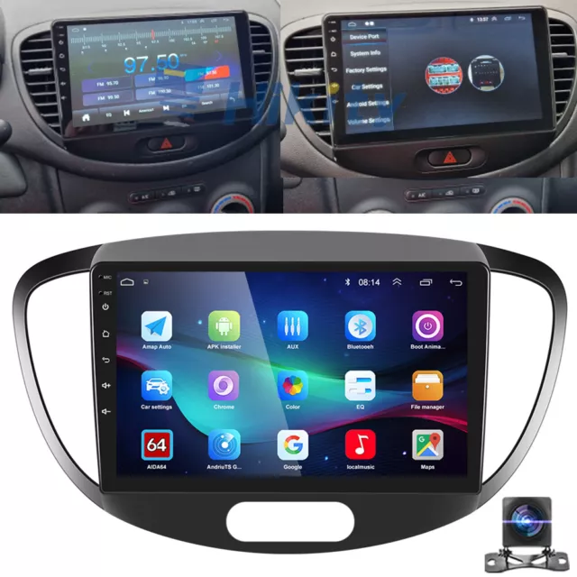 9" Android 12 Autoradio Für Hyundai i10 2007-2013 GPS Navigation WiFi DAB 2+32GB