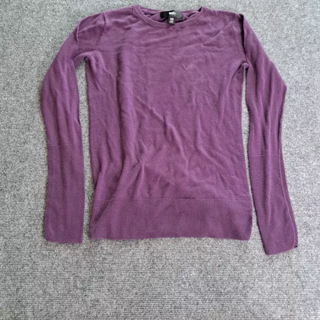 Mossimo Womens Sweatshirt Size XS Purple Long Sleeve Crew Neck Top