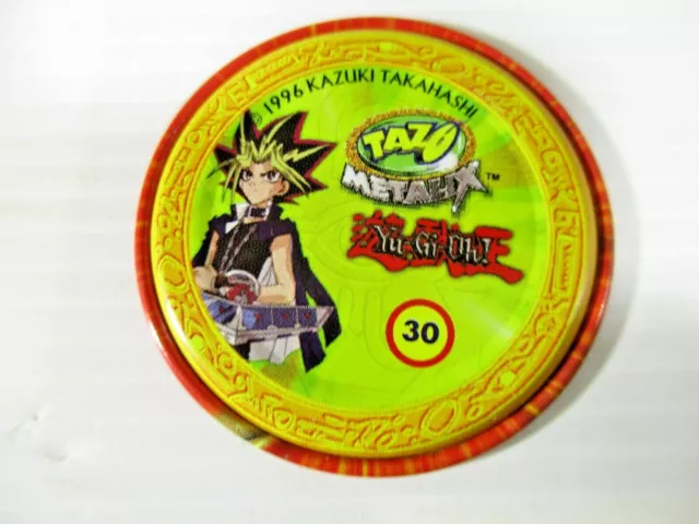 Tazo's No.30 1996 Kazuki Takahashi Buster Blader 4cm  Metalix Yu-Gi-Oh.