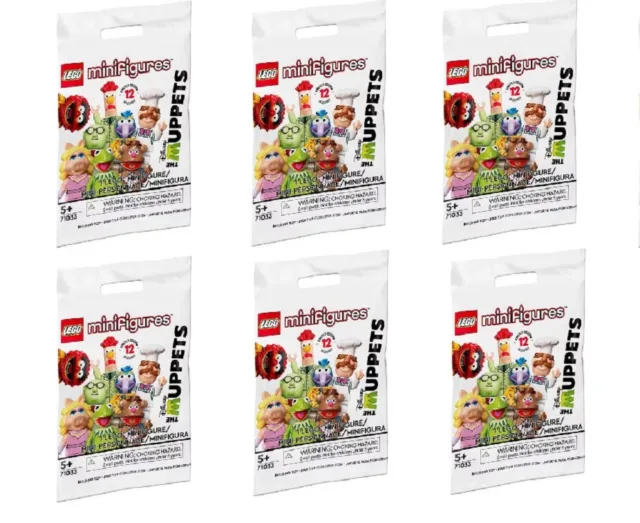 LEGO 71033 The Muppets Series 12 Minifigs Limited Edition Party Favors Set of 6