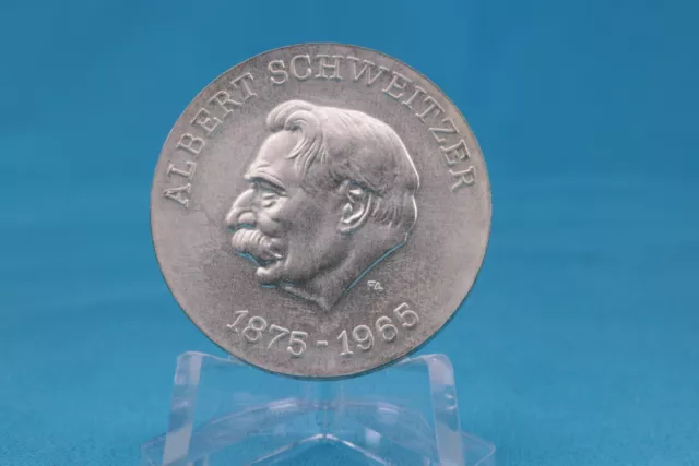 DDR 10 Mark 1975 Albert Schweitzer Silber vz