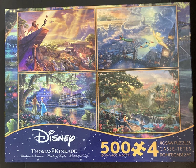CEACO DISNEY THOMAS Kinkade Lion Roi Pierre Pan Livre Jungle 500 pièces