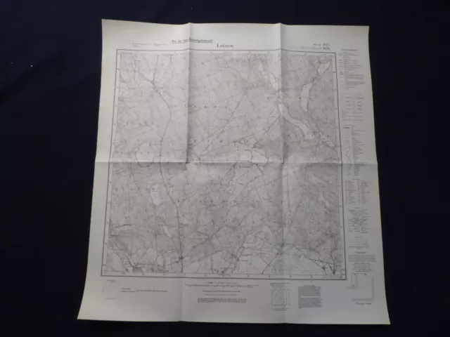 Landkarte Meßtischblatt 3157 Lotzen i.d. Neumark, Krs. Soldin, Landsberg, 1934