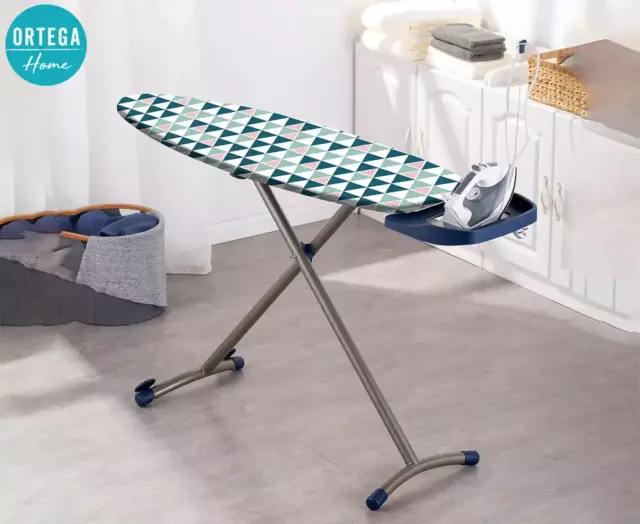 Ultra Thick Heat Retaining Felt Ironing Iron Board Cover Easy Fitted - Blue