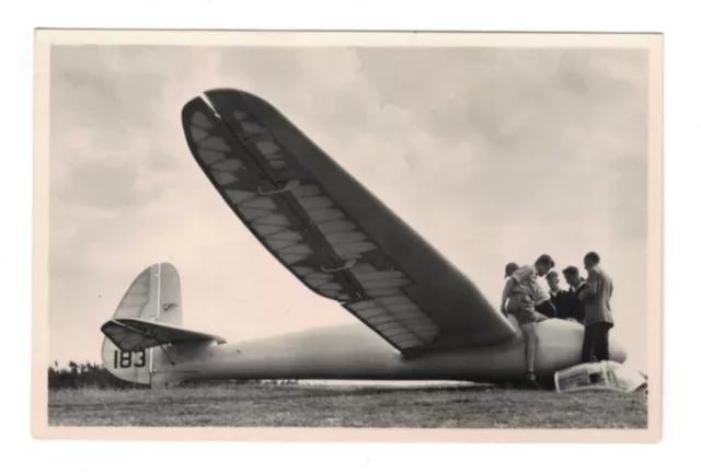 AM2918 - AVIATION sports FOKKER GLIDER, PLANEUR PLANE, SEGELFLUGZEUG RPPC