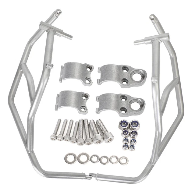 UPPER ENGINE GUARD Frame Crash Bar Steel Silver For Bmw S1000XrS 1000Xr