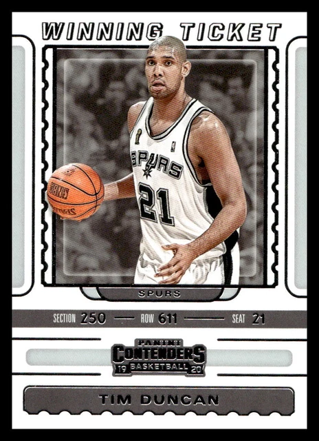 2019 Panini Contenders #23 Tim Duncan   San Antonio Spurs