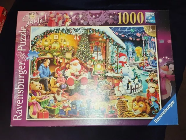  Ravensburger Santa's Flying Visit - 1000 Pieces Christmas Puzzle  : Toys & Games