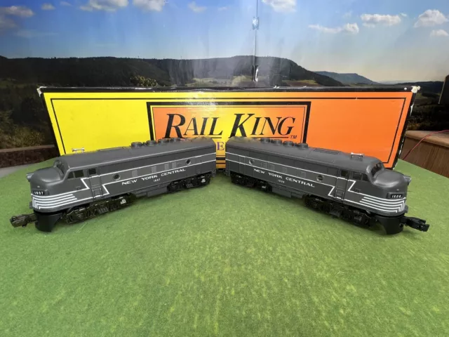 Mth Rail King Rk-2001 New York Central F-3 Diesel Aa Set. Tested. Ln In Box