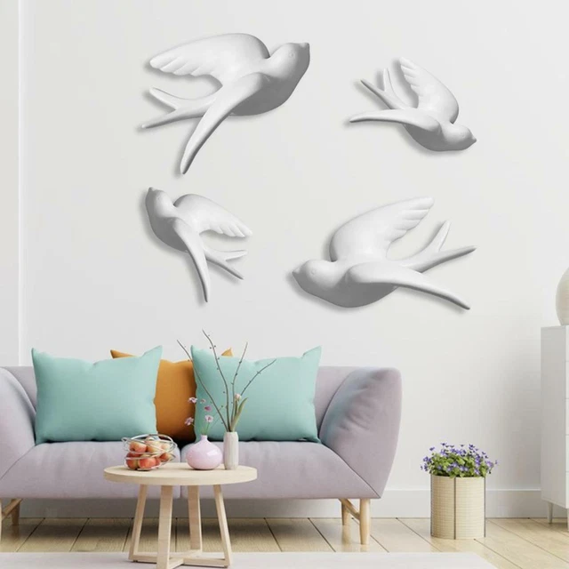 3D Vogel Spatz Wandbild Beliebte Wandbehang Skulpturen Dekoration Handwerk