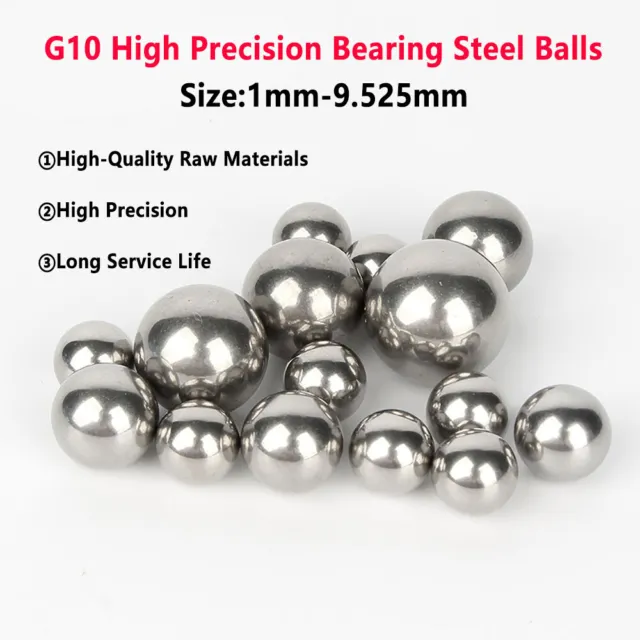 G10 High Precision Bearing Balls Steel Ball, Smooth Ball Screw Rod 1-9.525mm