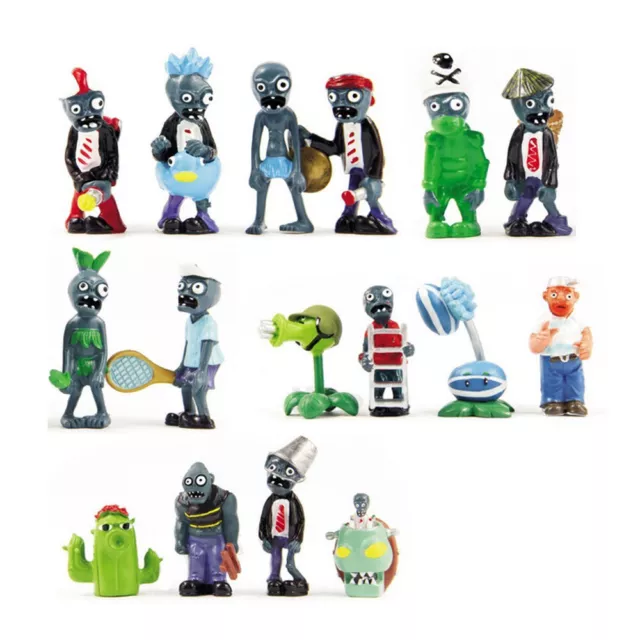 16 x Plants vs Zombies Series Game Role Mini Figures Display Toy PVC Dolls Gift