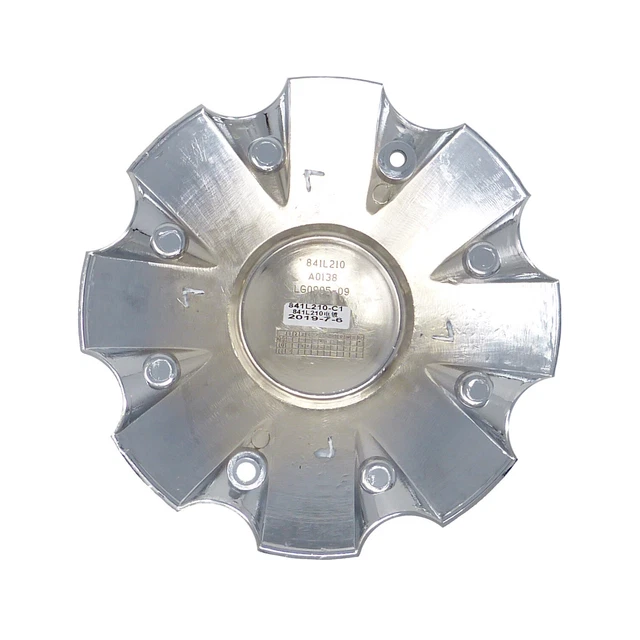 841L210C1 / KMC KM651 Slide Chrome Bolt-On Center Cap 2